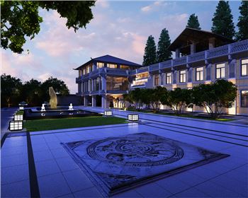 寧夏別墅亮化-小區樓體亮化