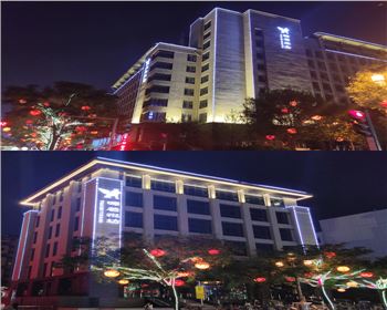 陜西西安曲江源著樓體亮化工程